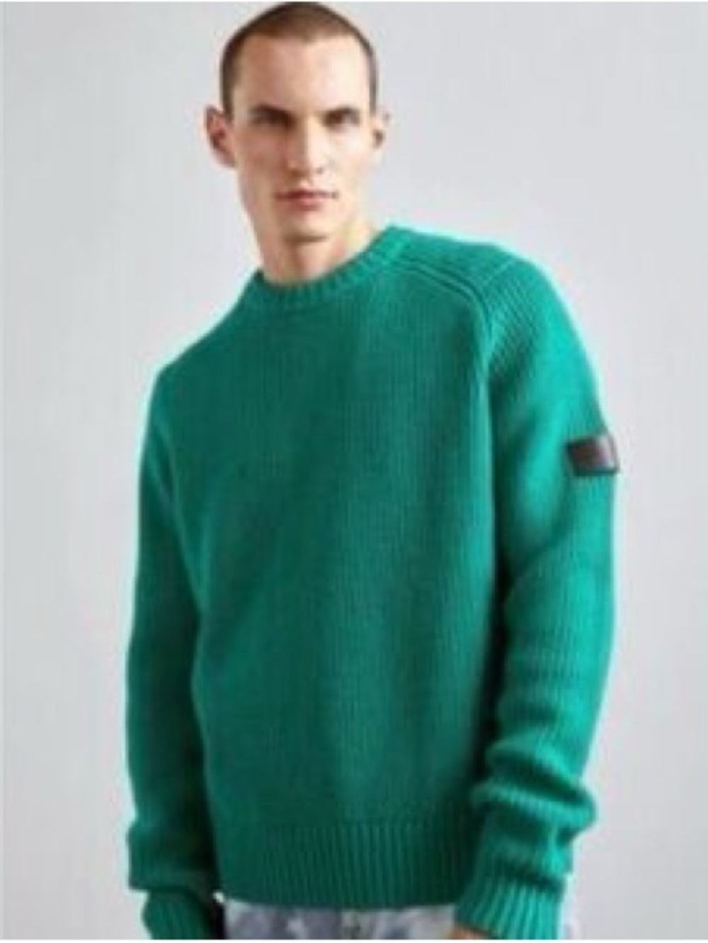 ✔️ #37 BNWT The Kooples Comfort fit Green Ribbed Crewneck Sweater